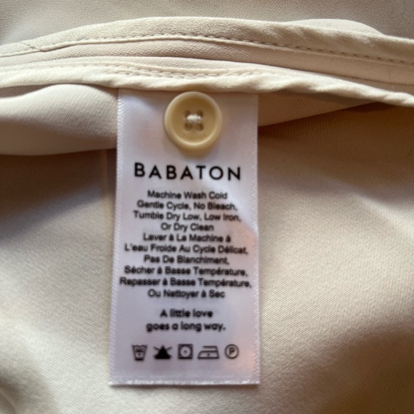 Babaton Cream Trenchcoat - Picture 3 of 5